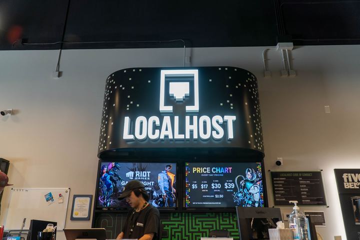The LOCALHOST stage and screens set up for Calculated Loss 2023