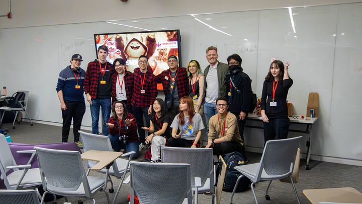 A group photo at Little Buddies, Toronto's first TFT LAN, March 2024
