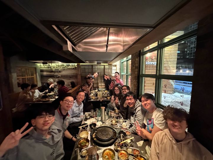 Toronto TFT's end-of-year social over Korean barbecue, December 2023