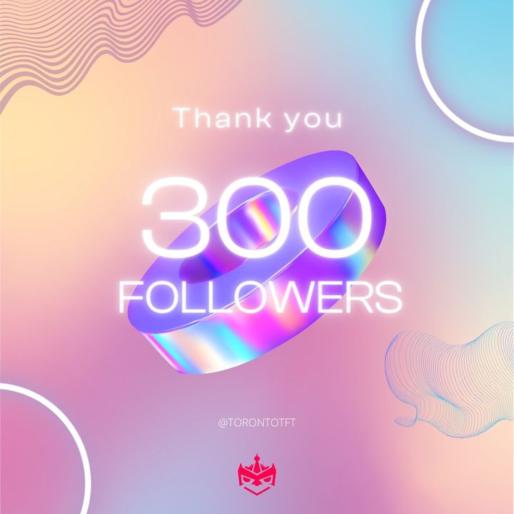 Thank you, 300 followers
