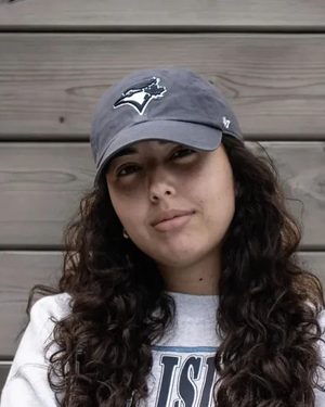 Gaby in a Blue Jays cap at Windsor Showdown 2, Sep 2023